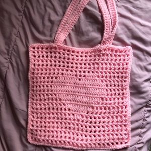 Crochet reusable tote bag